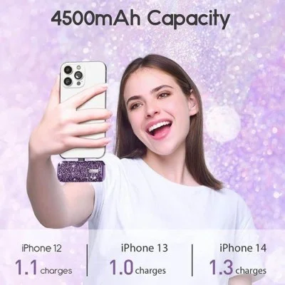 iWalk Linkme Plus Pocket Battery Lightning 4500 mAh (Purple Diamond)